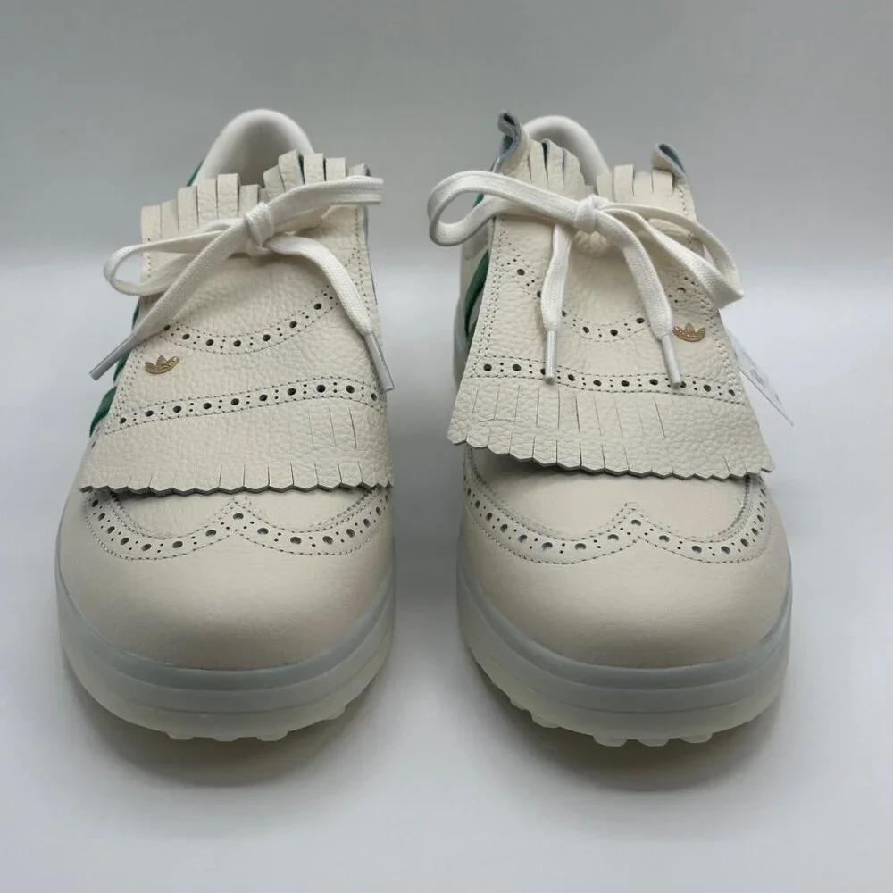 Mens Adidas Coursecup SL Sz12 Spikeless Golf Shoes Chalk White/Green IH8436 NEW - Picture 1 of 8